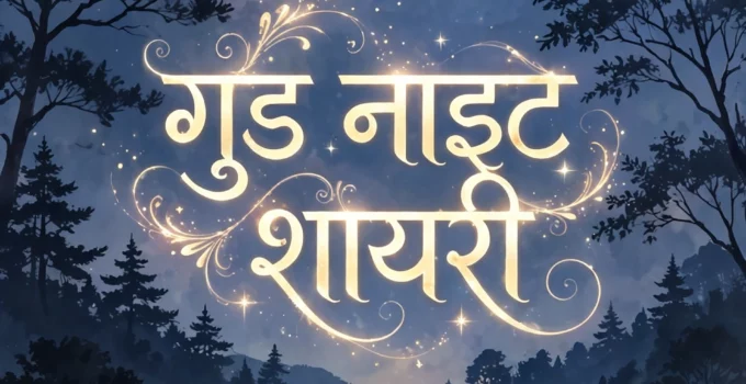 Good Night Shayari in Hindi - शुभ रात्रि शायरी images and status
